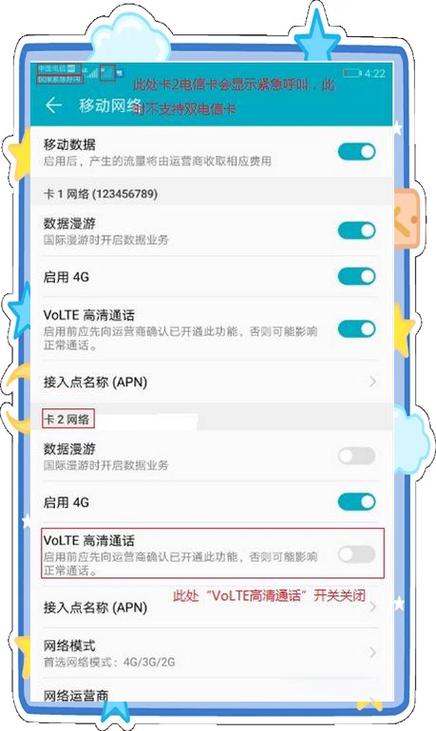 荣耀的volte开关在哪