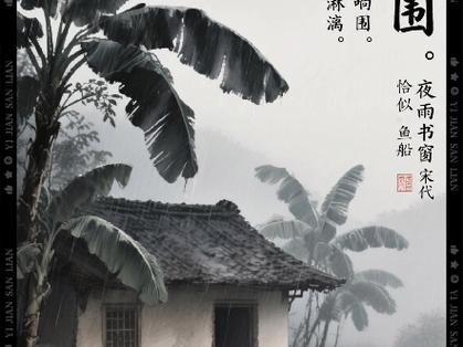 雨打芭蕉闲听雨海棠依旧