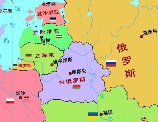 白俄罗斯在地图
