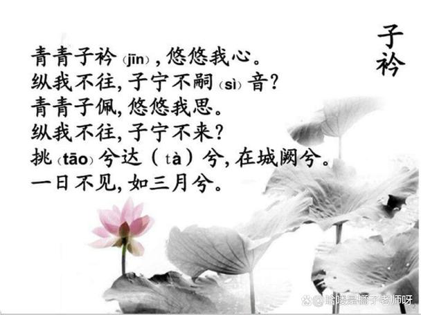 青青子衿原文