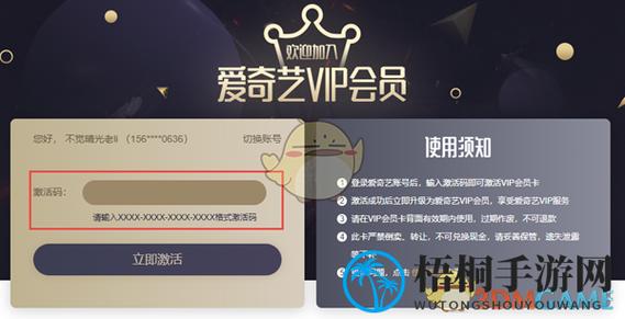 爱奇艺有卡号卡密激活