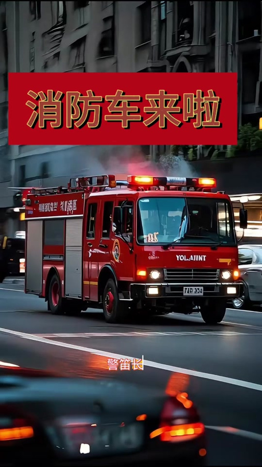 119消防车警笛声