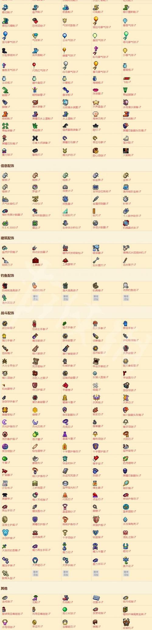 泰拉瑞亚饰品mod图标