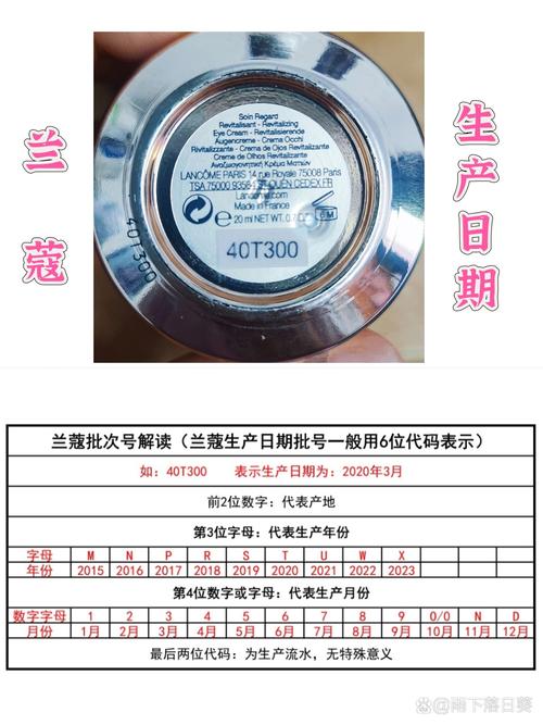 兰蔻生产日期对照表