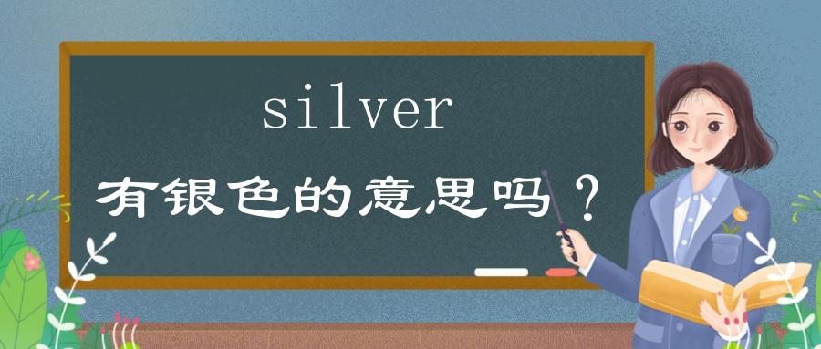 silver在老外眼中的意思