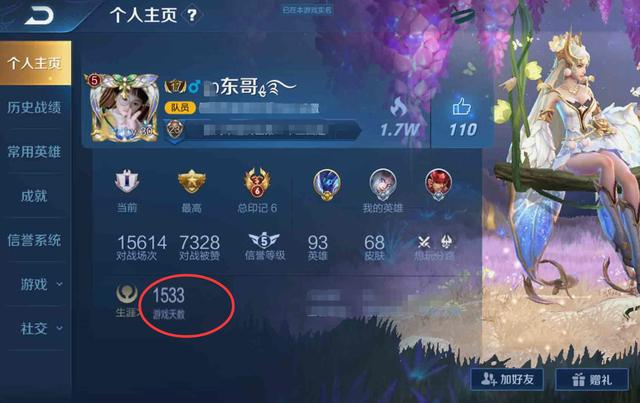 王者生涯资料是战绩吗
