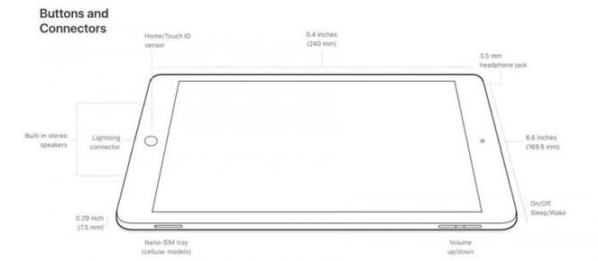 ipad 6代尺寸