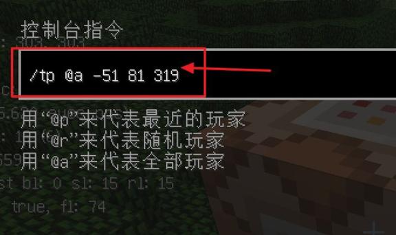 mc把别人传送过来的指令