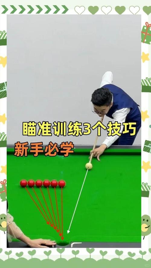 台球怎么瞄准最精确