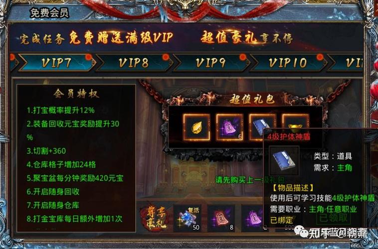 四级护体神盾和三级护体的区别