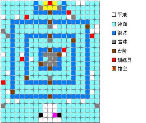 口袋妖怪白金冰系道馆走法图标