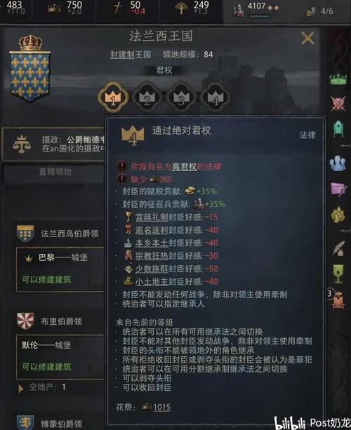 十字军之王3怎么转封建图标