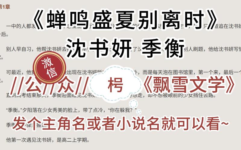 季衡和沈书妍全文免费阅读