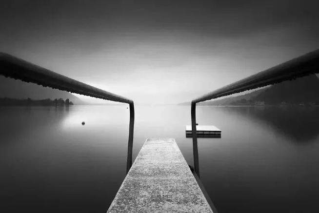 It is black and white