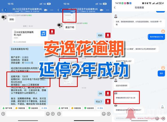 安逸花暂缓还款提醒是停催时间吗