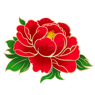 牡丹花 卡通
