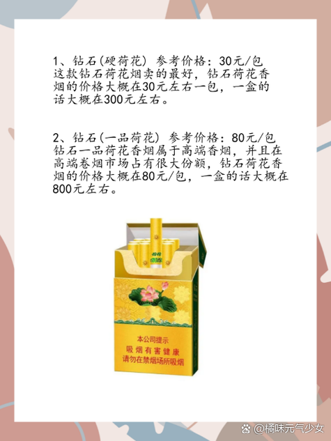 钻石荷花硬盒多少一条