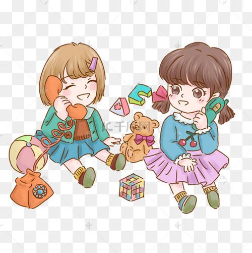 小时候小男孩和小女孩过家家缩略图