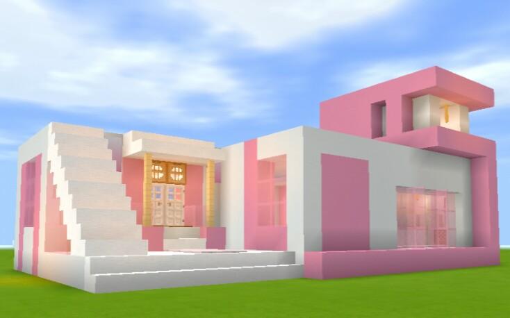 我的世界建造少女心别墅
