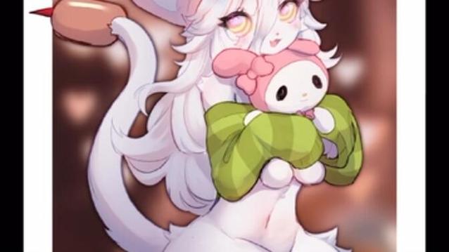 e62上的猫尾草拟人图