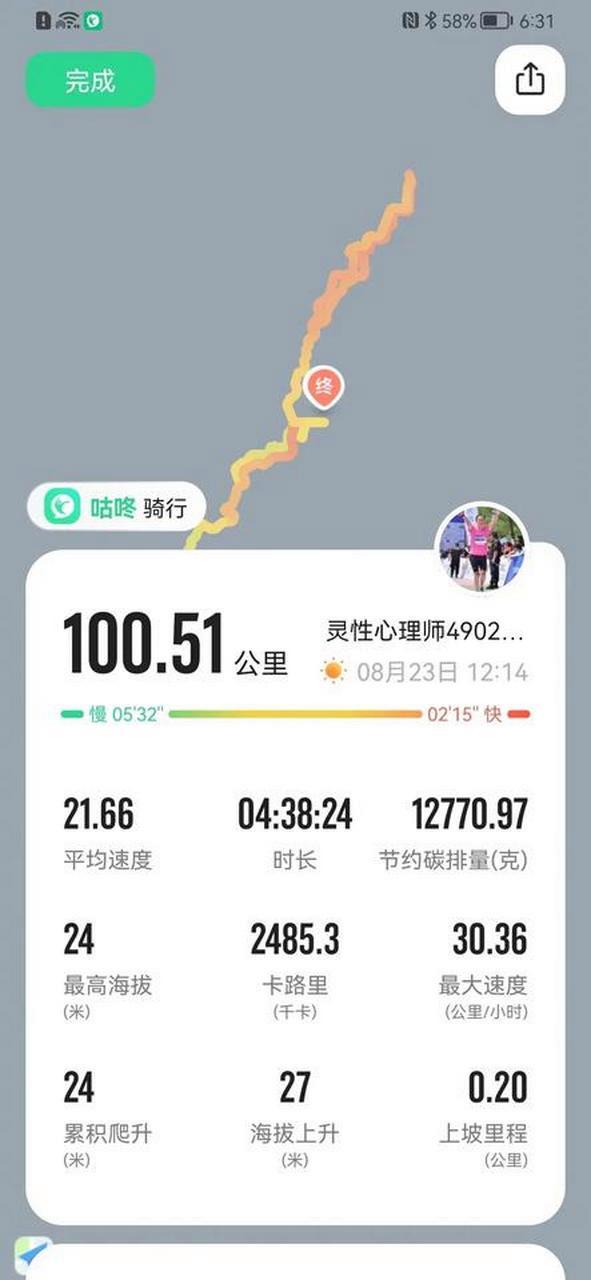 一天骑行100公里