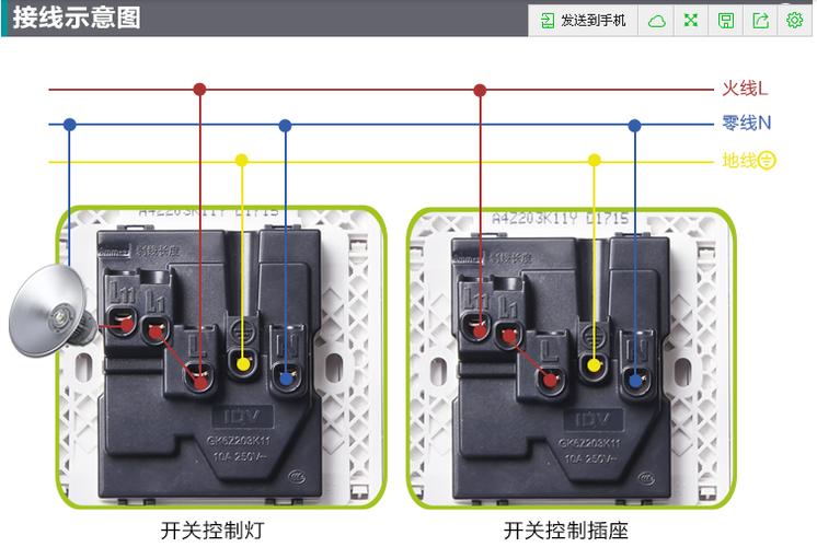 公牛1开5孔插座正确接线