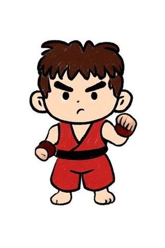 拳皇人物简笔画图片大全