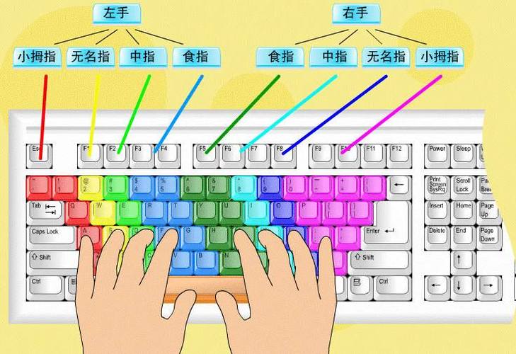 键盘的正确使用方法图标