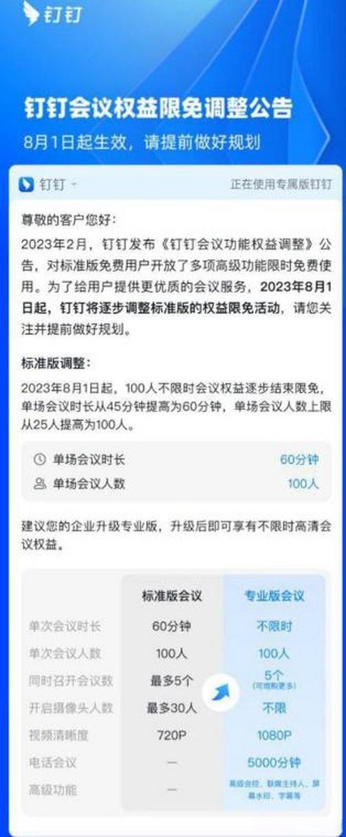 钉钉有时间限制吗