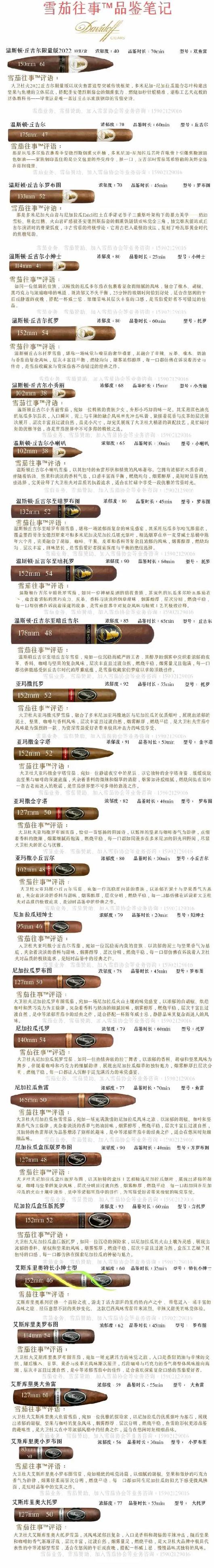 雪茄2026价目表