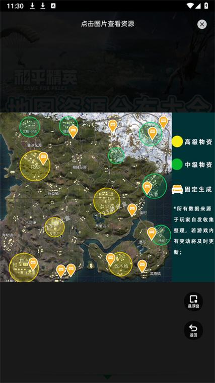 和平精英地图资源