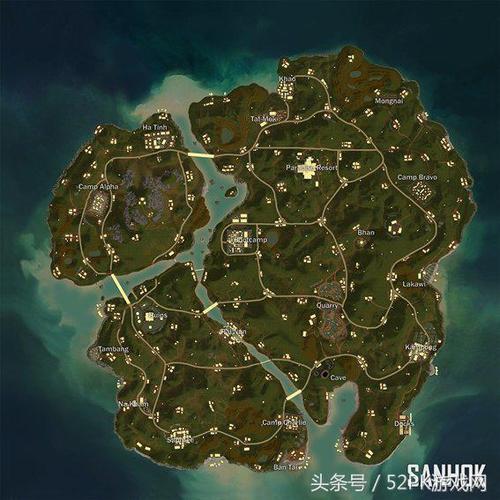 pubg中国地图