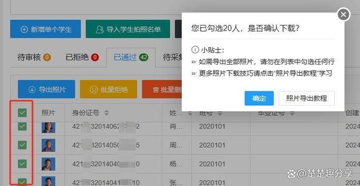 如何批量导出学生学籍信息
