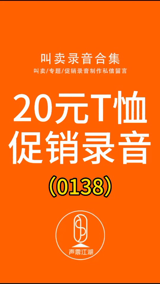20元甩卖录音