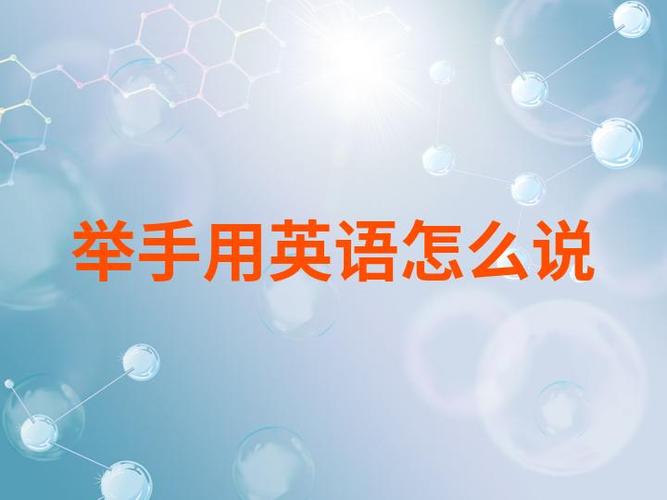举手英语怎么说读