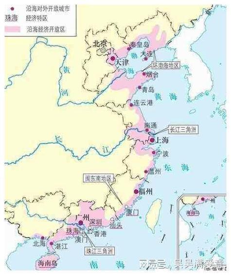 中国哪个省靠近太平洋