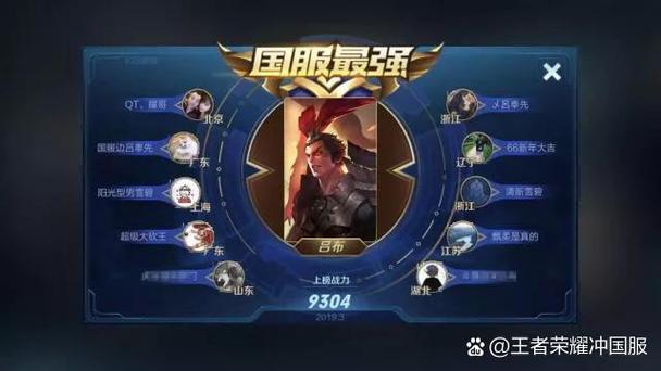 国服第一吕布最强铭文和出装