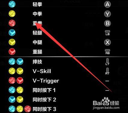 街霸5键盘按键功能图标
