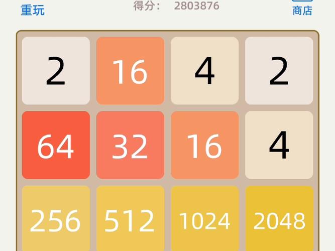 2048 在线游戏