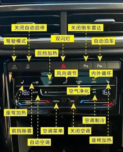 大众车内按钮功能说明