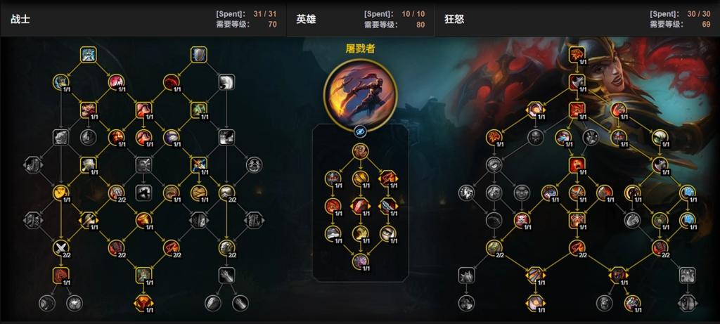 正式服狂暴战天赋怎么点