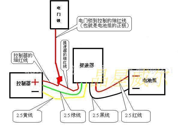 电动车电门锁接线图