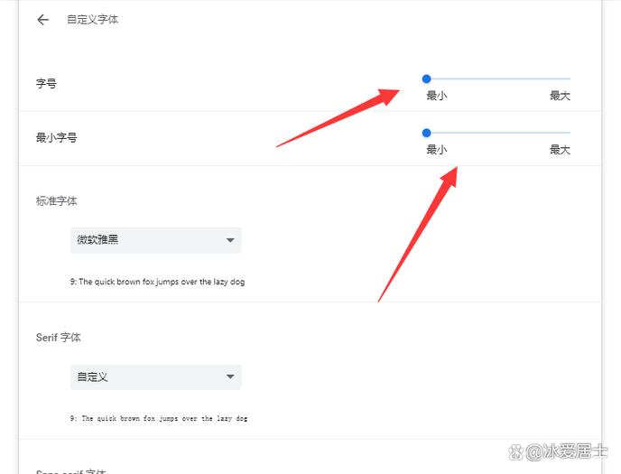 缩小网页字体