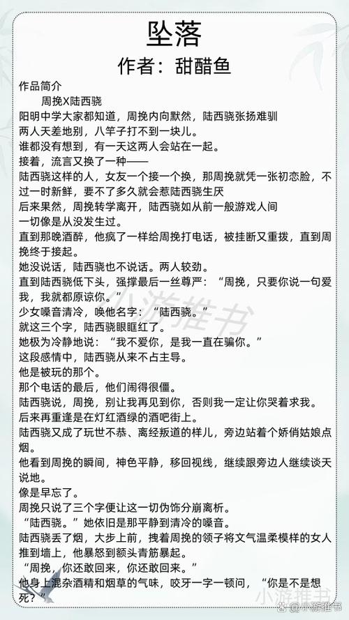 坠落by甜醋鱼TXT下载
