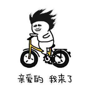 骑单车的表情包我来了图标