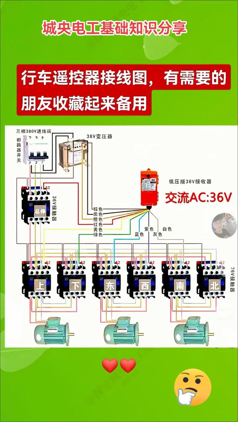 行车电机接线盒接线图