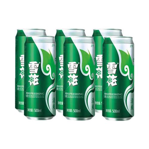雪花清爽500ml瓶装图片