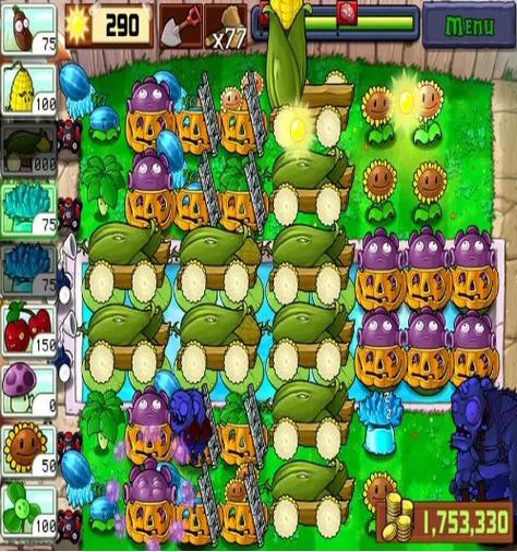 pvz无尽模式怎么搭梯子