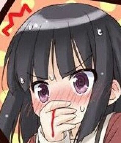 流鼻血的动漫女生图片