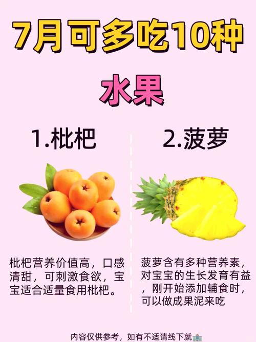 7个月婴儿水果表